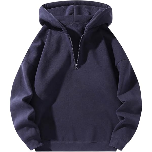 SOLY HUX Men's Quarter Zip Hoodies Zip Up Hoodie Long Sleeve