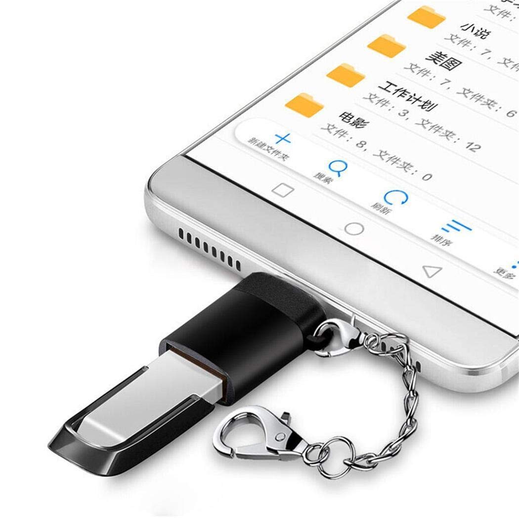 pairris Adaptador Micro OTG de Tipo C a USB 3.0 Adaptador convertidor de Datos Mini Adaptador Accesorios de informática