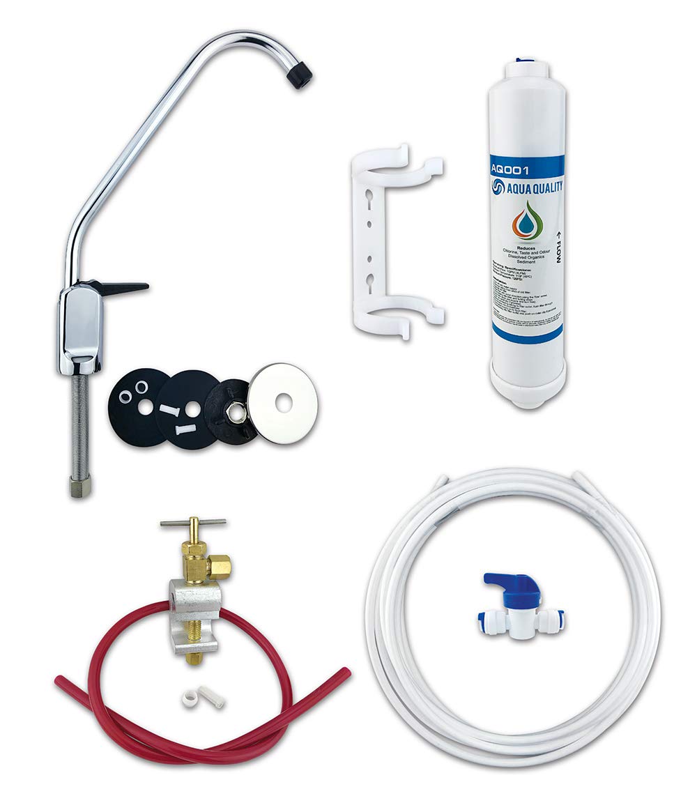 Under Sink Drinking Water Tap Filter Kit System Including Tap and