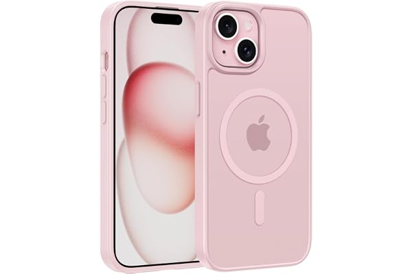 FNTCASE for iPhone 15 Case: for iPhone 14 Case & iPhone 13 Case [Compatible with Magsafe] Translucent Matte Magnetic Phone Co