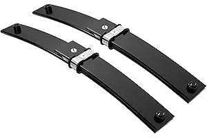 ALMULOO Leaf Spring Compatible with 1989-1994 EZGO Marathon Golf Cart Heavy Duty Steel Powder Coated Black 2 PCS