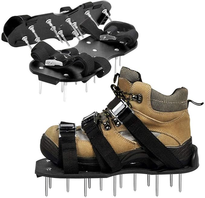 Wenhu Zapatos de aireador de césped para jardín Sandal Aireación Espiga