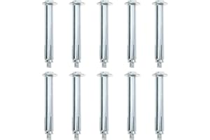 ULTECHNOVO Ground Lock Screw Expansion Bolts for Asphalt Concrete Driveways 10Pcs Heavy-Duty Hardware Fasteners 3.74 Inch Len