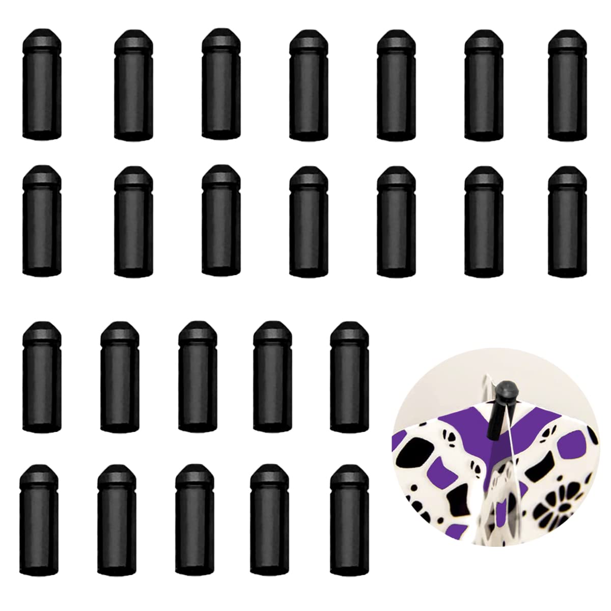 LNQ LUNIQI 24 Pcs Dart Flight Wing Savers Protectors Aluminum Alloy Dart Wing Corrector Fixed 90 Degrees Professional Competition Dart Accessories（Black）