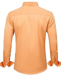 J.VER Men's Dress Shirts Solid Long Sleeve Stretch