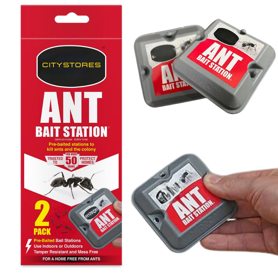 Citystores® NP Ant Killer Traps – Indoor & Outdoor Ant Bait Stations for Home, Kitchen & Garden – Effective Ant Control