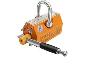 RYFT Magnetic Lifter, 1320Lbs Permanent Lift Magnets with Release, 600KG Lifting Magnet with Strong Neodymium Magnets, Used in Shop Crane, for Hoist, Board, Lifting Plate Steel