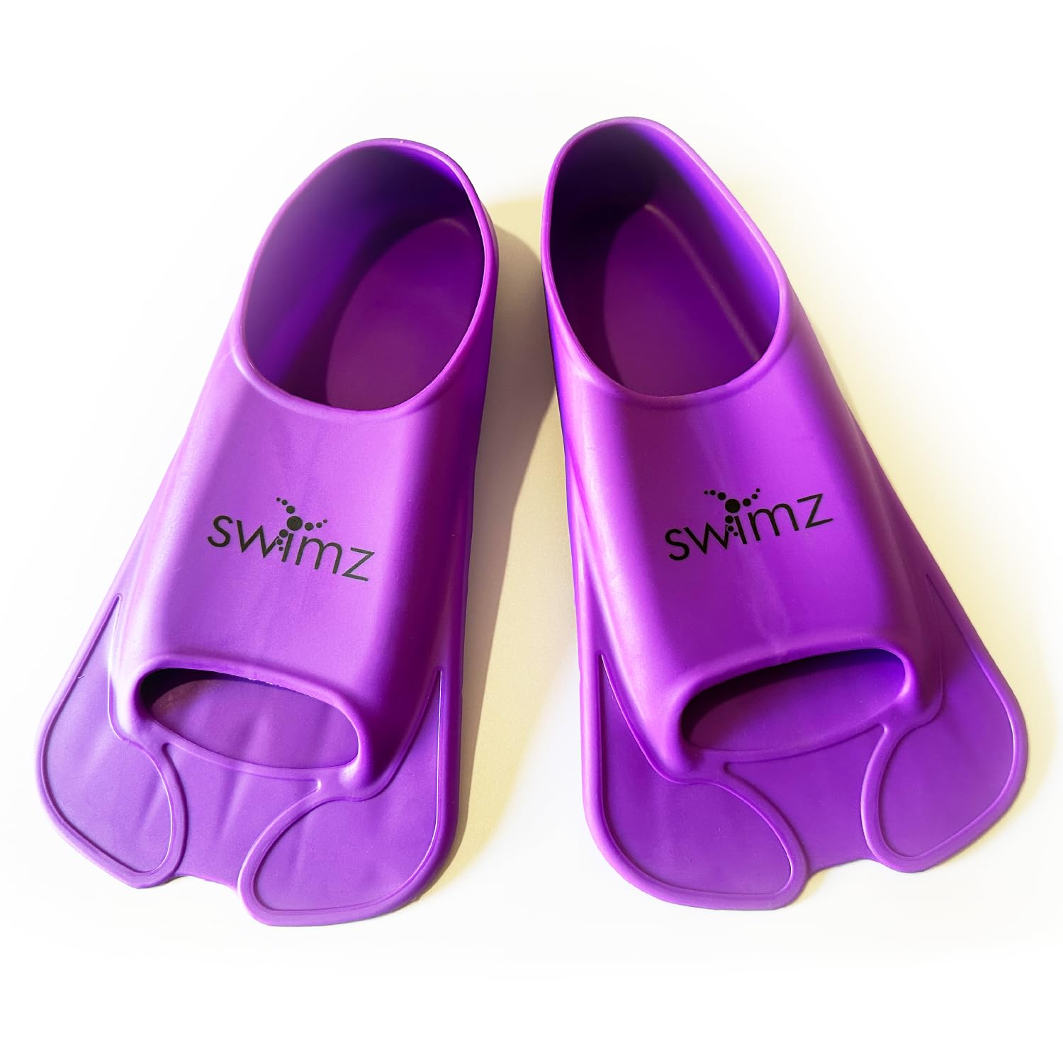 Swimz Missile Short Blade Swim Training Fins - Purple (XXXS (UK Kids 12 - 13.5) Euro 30/32)