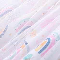 Girls Tulle Dress Rainbow Tutu Dress Summer Casual