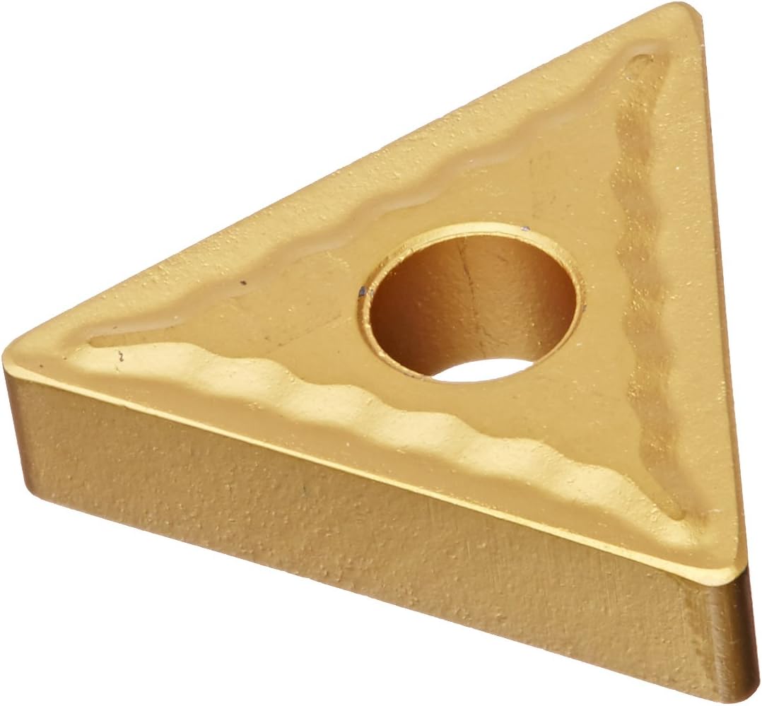 Cobra Carbide 41092 Solid Carbide Turning Insert, CM14 Grade, Multilayer Coated, TNMG Style, TNMG 432, 3/16" Thick, 1/32" Radius (Pack of 10)