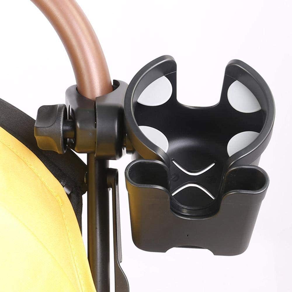Parent Cup Holder for Stroller,Stroller Cup Holder, Bicycle Cup Holder, Universal Cup Holder Rack for Buggy Pushchair Wheelchair Bike and More (Black) (Black): Baby