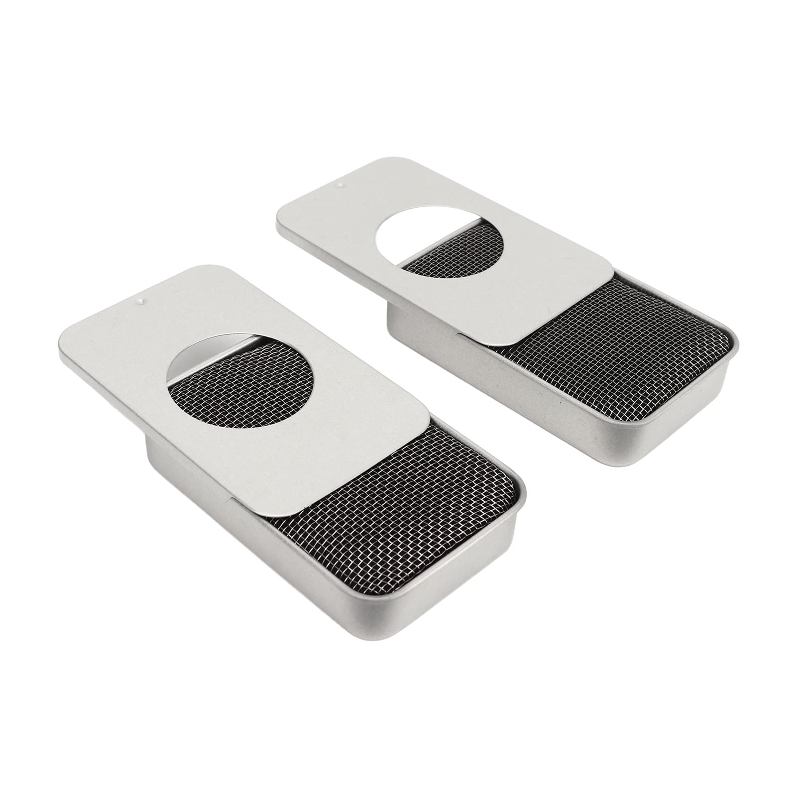 Bewinner 2PCS Camping Stove, Mini Lightweight Stainless Steel Stove for Alcohol or Solid Fuel, Alcohol Stove for Outdoor Camping Backpacking Hiking