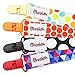 FLASH SALE Pacifier Clip 4 Pack by Akeekah Unique 2 Sided Unisex Design Pacifier Holder for Boy and Girl Binky Leash with Plastic Clip Washable Perfect Baby Shower Gift