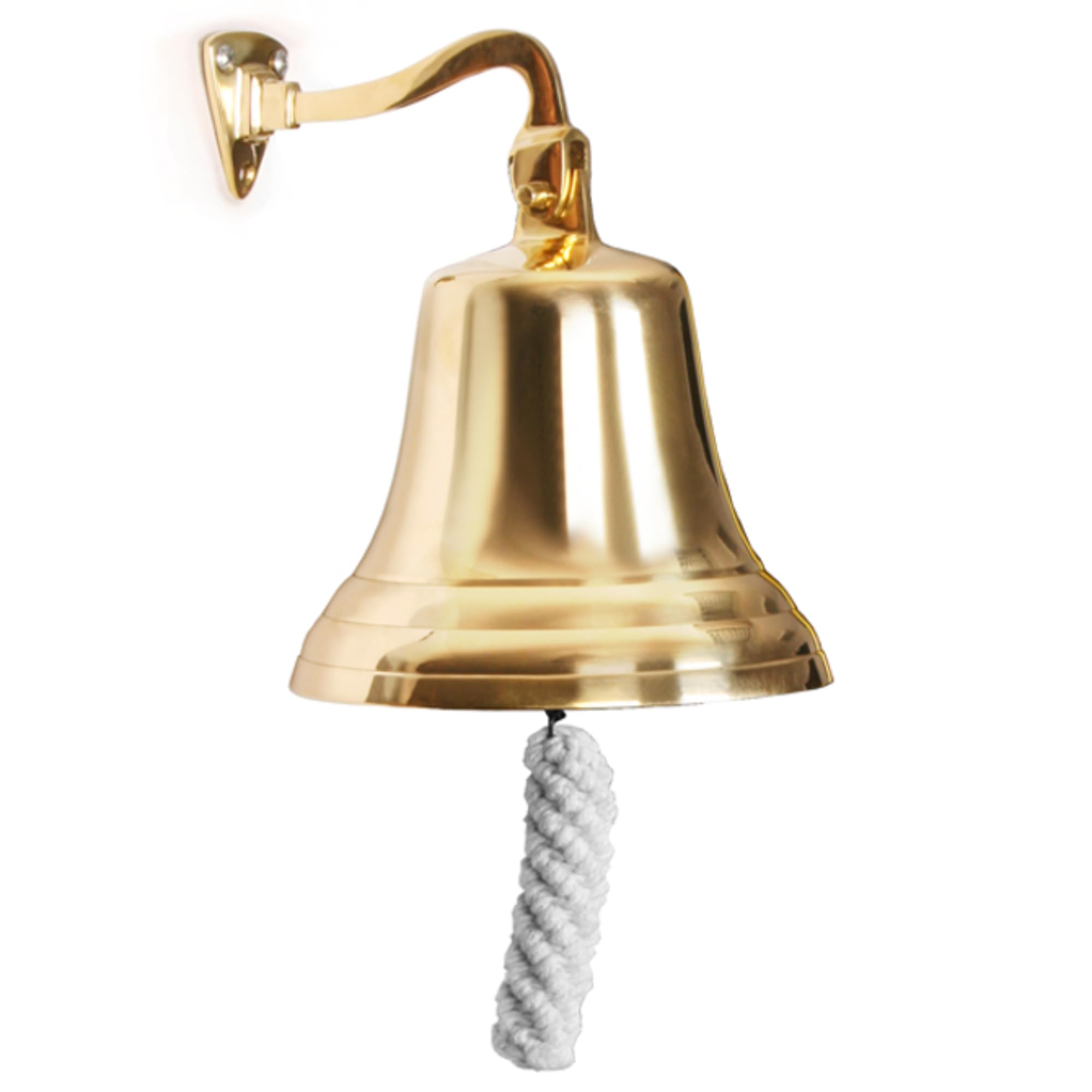 bar@drinkstuff Brass Last Orders Bell Small 3.5inch / 90mm Small Brass Bell - Ships Bell, Pub Bell, Wall Mountable Bell - Ideal for Pubs & Home Bars