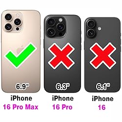 Asuwish Phone Case for iPhone 16 Pro Max 6.9 inch