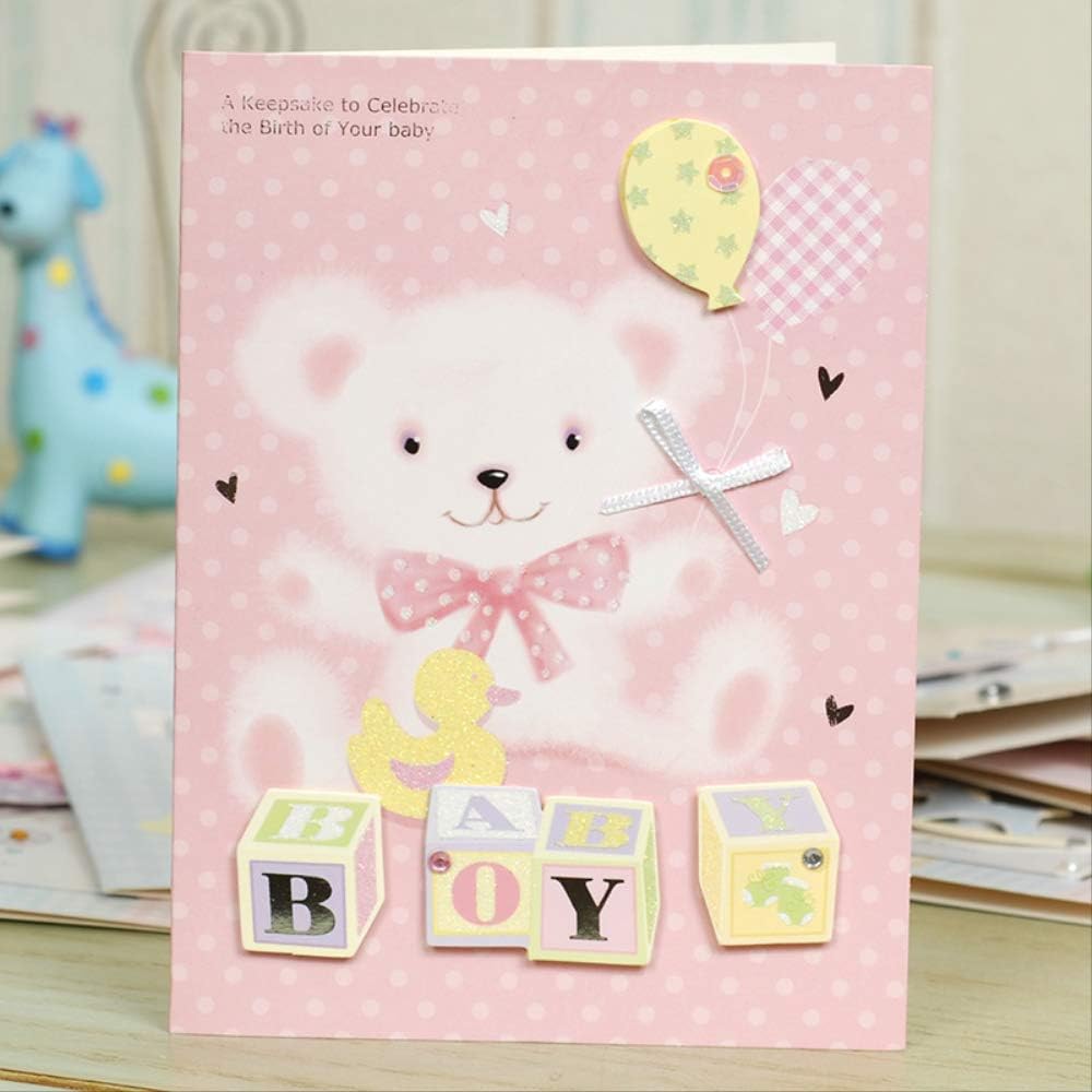 10pcs Greeting Card Mini Baby Boy Girl Male And Female Hundred Days Full Moon Invitation Blessing Send Kids Party Gift Festival D Amazon Co Uk Office Products