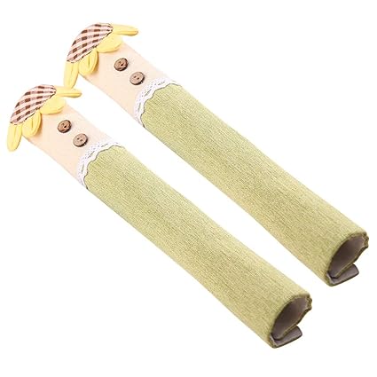 BESTONZON 2Pcs Refrigerator Handle Covers Set/Door Cloth Protector for Microwave/Dishwasher, Keep Your Kitchen Appliance Clean(13x3x3cm)