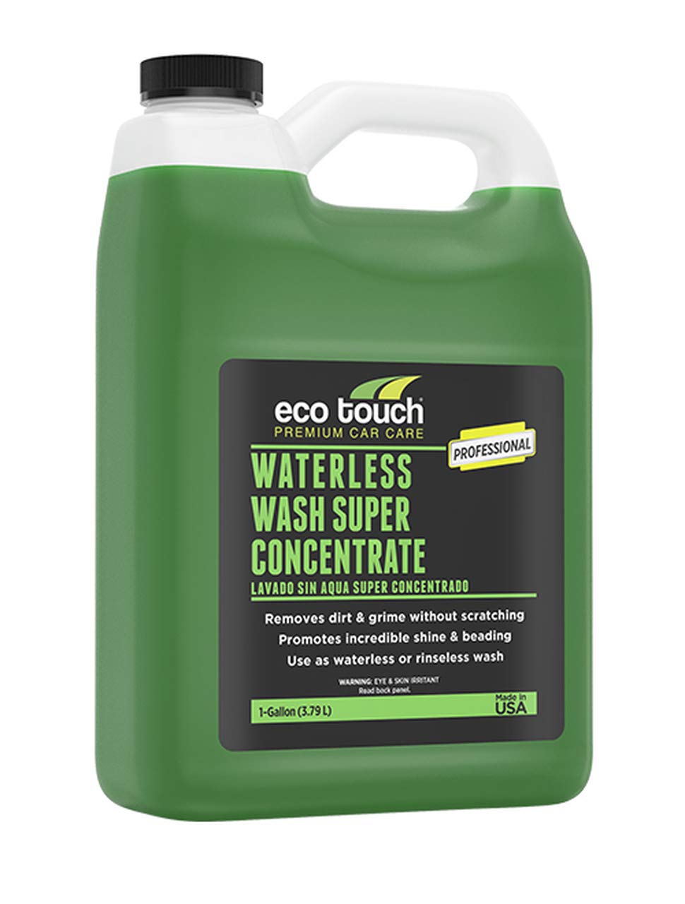 Eco Touch WCW1GC Waterless Car Wash Concentrate, 1Gallon, Waterless