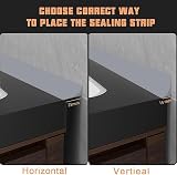 Zayejod 3m Grey Silicone Shower Threshold Water Barrier 2.5cm Wide view 5