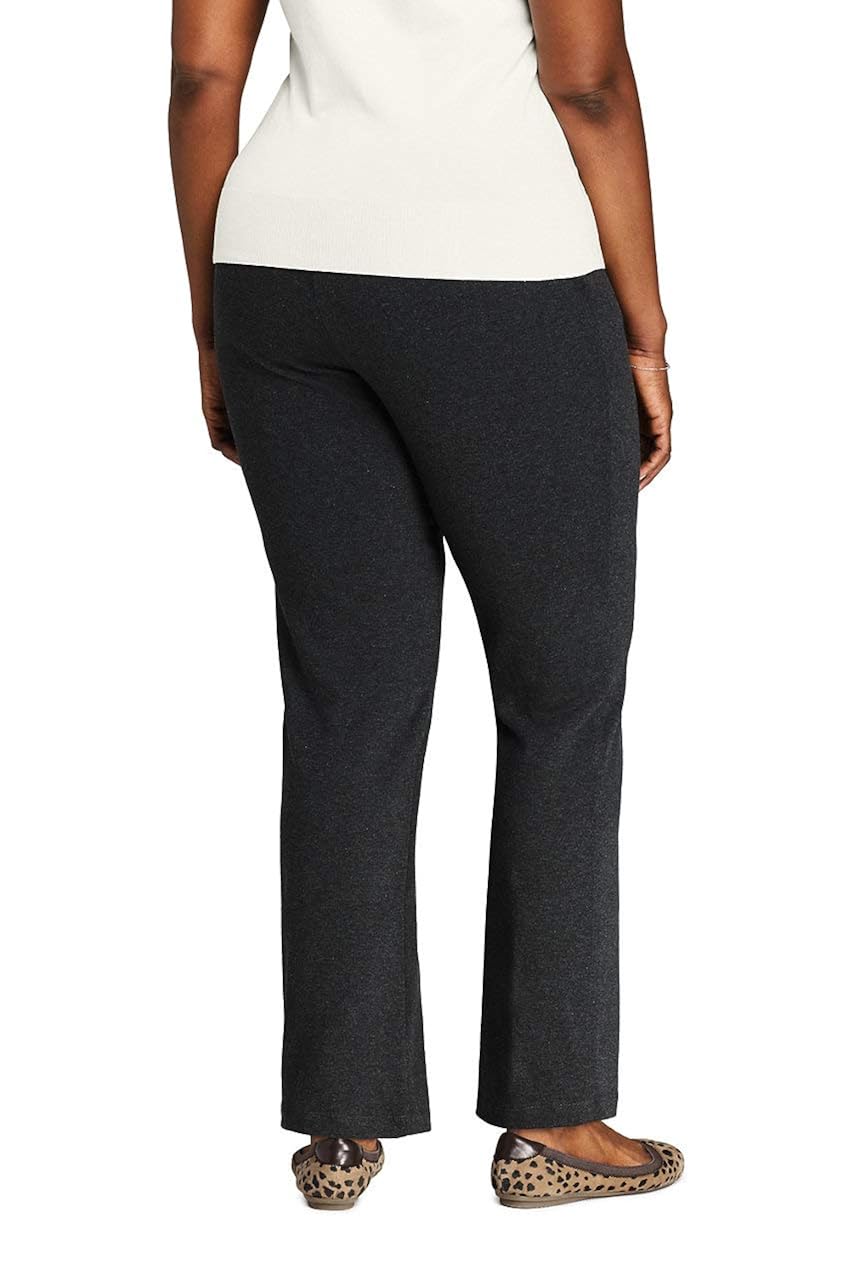 plus size knit pants elastic waist