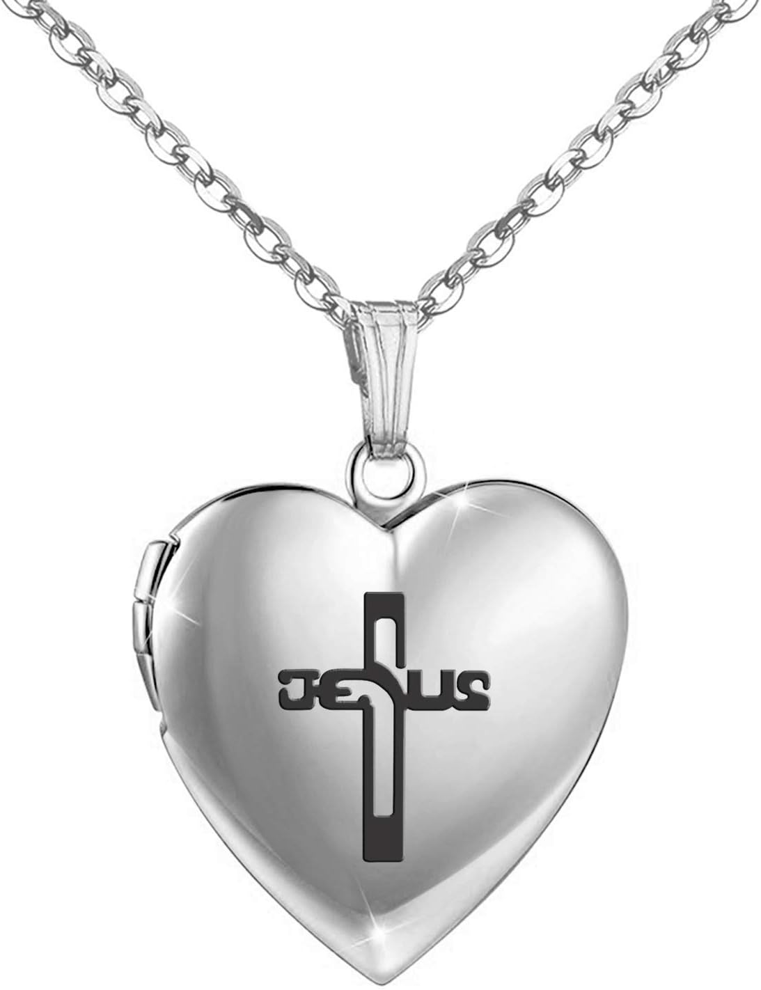 Love Heart Locket Necklace That Holds Pictures I Love You to The Moon and Back Engraved Woman Jewellery