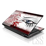 LSS Laptop 17-17.3" Skin Cover with Colorful Red