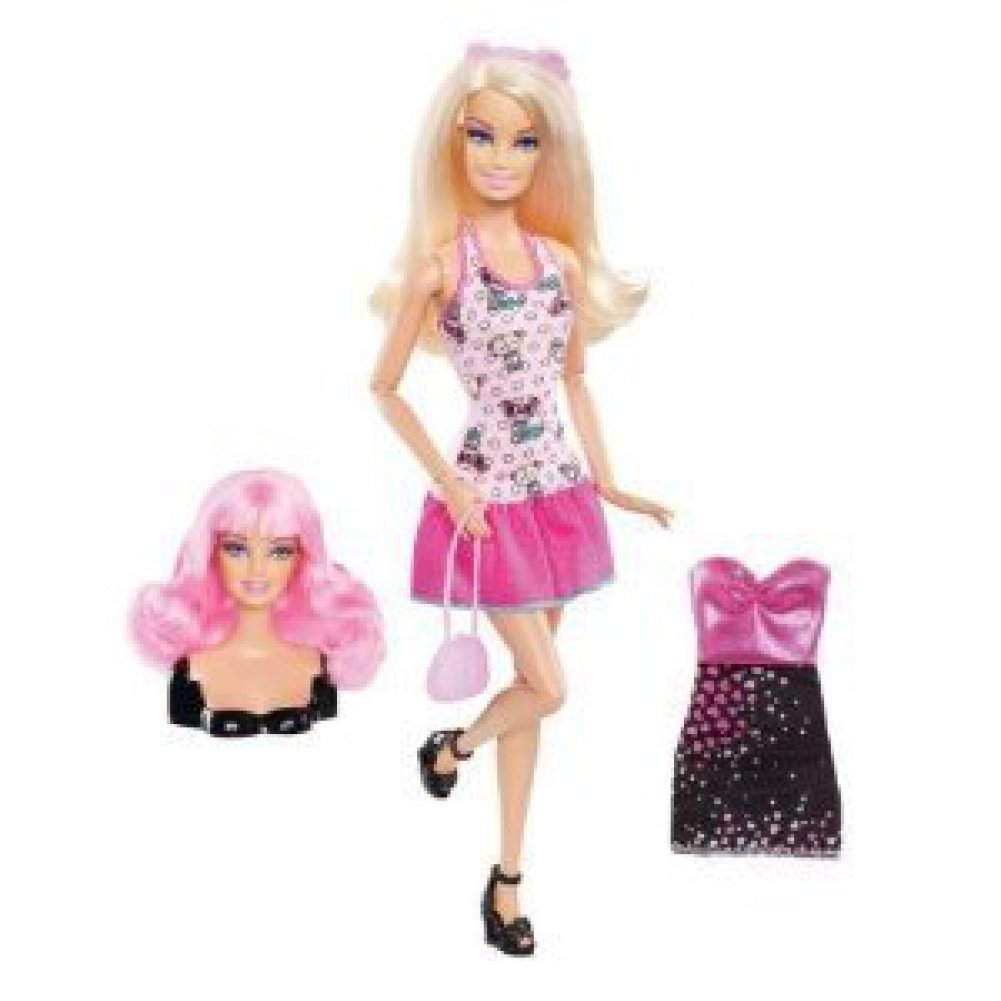 Barbie Doll v4093 Set Mix & Style Doll Blonde Amazon.co.uk Toys & Games
