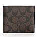 Coach 74993 Mens Signature Pvc Wallet Mahogany/brown