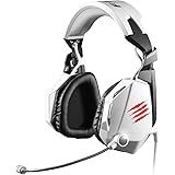 Mad Catz F.R.E.Q.7 Dolby 7.1 Surround-Sound-Gaming-Headset f&uuml;r PC, wei&szlig; gl&auml;nzend (3,5mm Klinkenstecker, 2m USB-Kabel, inkl. Headsetst&auml;nder)