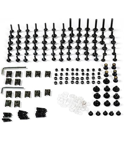 Complete Motorcycle Fairing Screw Kit – Stainless Steel Bolts & Fasteners For Kawasaki ZX-10R & More