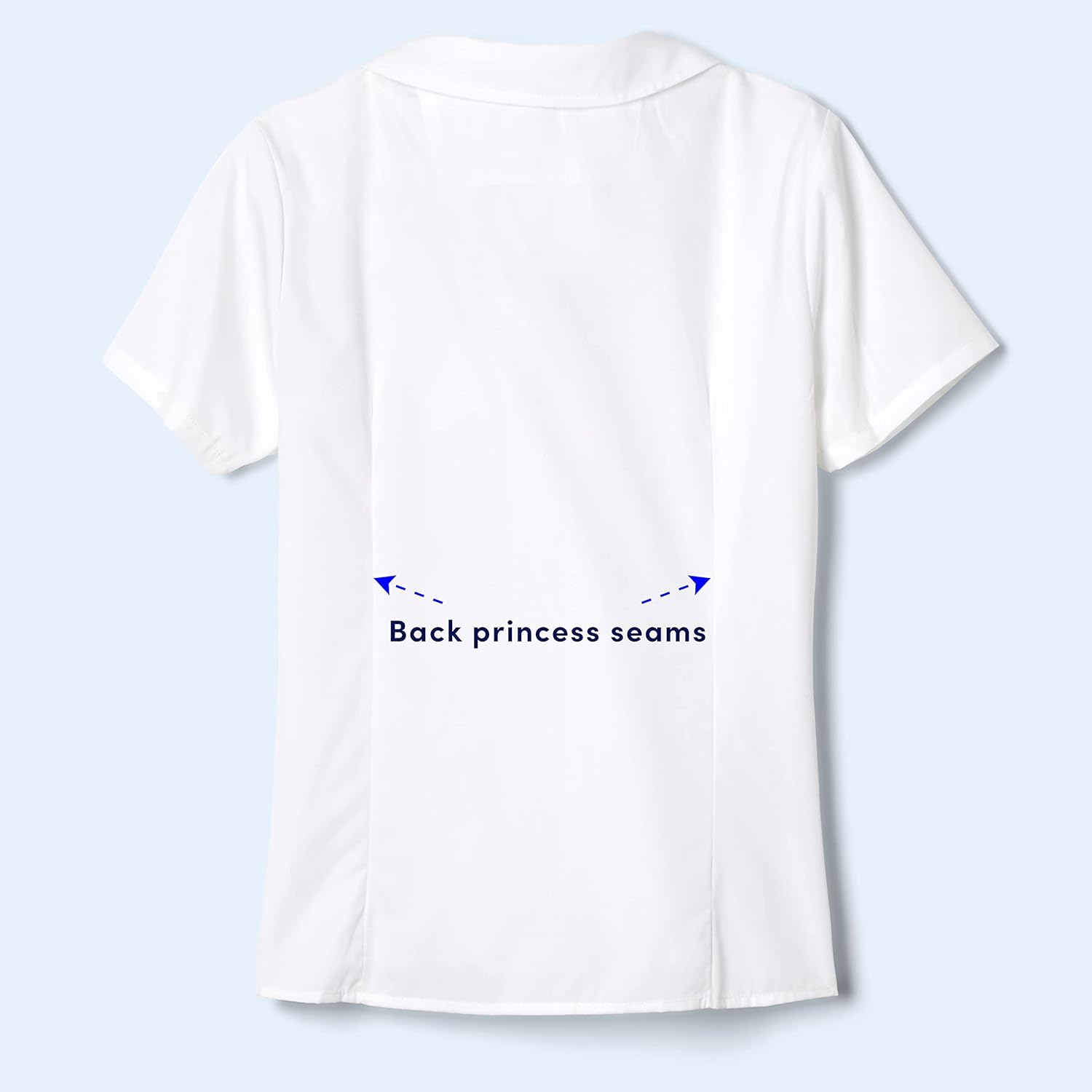 French Toast girls Short Sleeve Peter Pan Collar Blouse (Standard & Plus): Clothing