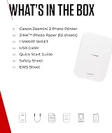 Canon Zoemini 2 Portable Photo Printer Pearl White Bluetooth 5.0 Type-C Fast view 7