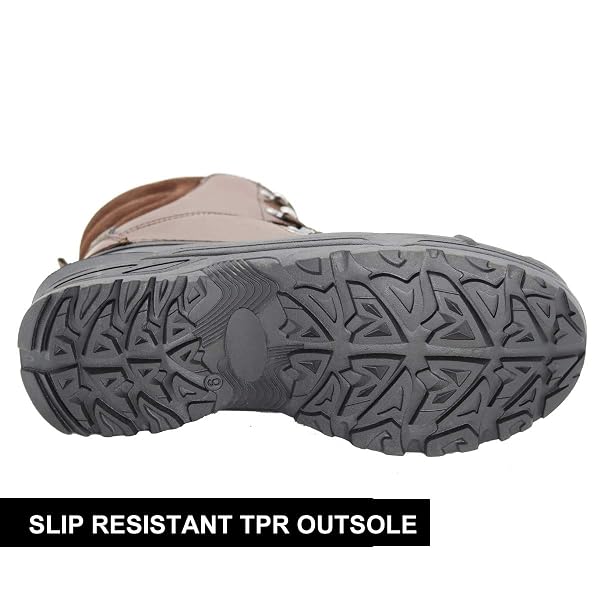 NORTHIKEE MEN’S WINTER SNOW BOOTS WATERPROOF. NON-SLIP INSULATED WARM SAFE AND DURABLE OUTDOOR SKI CLASSIC SUEDE, NON-SLIP RUBBER OUTSOLE, CUSHIONED EVA INSOLES，MID-CALF HEIGHT BOOTS BLACK SIZE 09