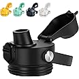 EIPOSAU Spout Lid for YETI Rambler Bottle, BPA Free, Ideal Chug Cap for YETI, Fits 18 26 36 64 oz Bottles, Replacement Lids with Push Button & Lock