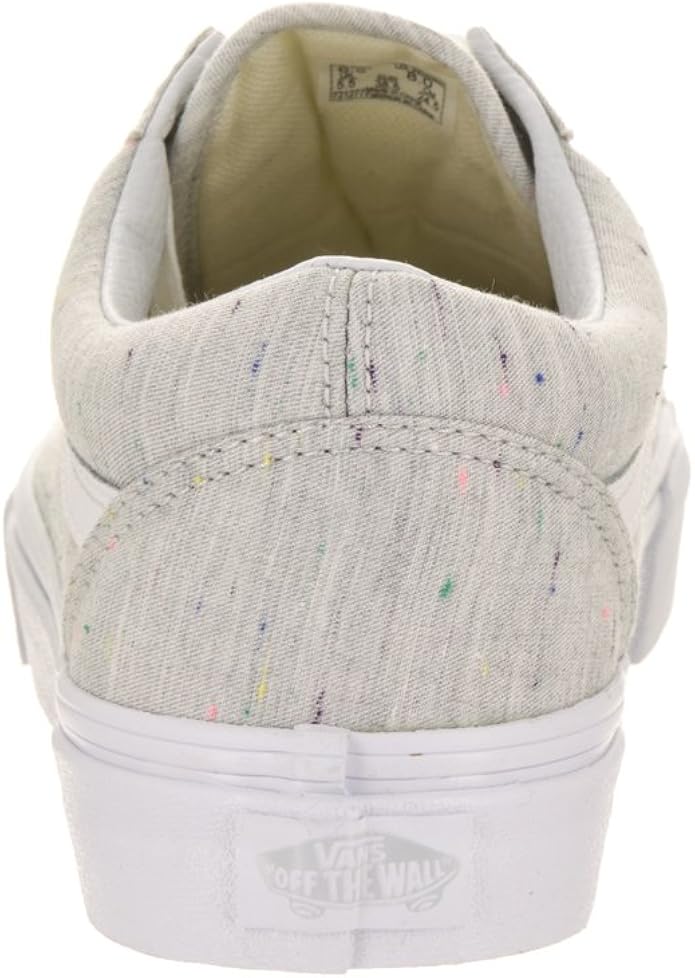 vans old skool jersey grey & speckled skate shoes