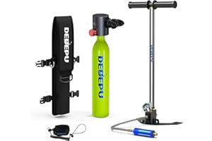 DEDEPU Mini Scuba Tank Wtih Pump 0.5L Scuba Diving Tanks