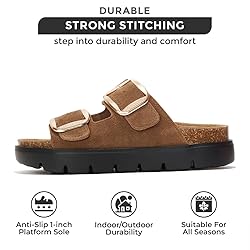 Project Cloud Genuine Leather Platform Sandals
