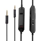 GGZZ Replacement Astro A40 Cable Inline Mute Volume Control with Mic Compatible for Astro A10/A40/A30/A50 Gaming Headsets to Xbox One Play Station 4 PS4 PC Mobile MixAmp (1M/A&amp;B Modes)