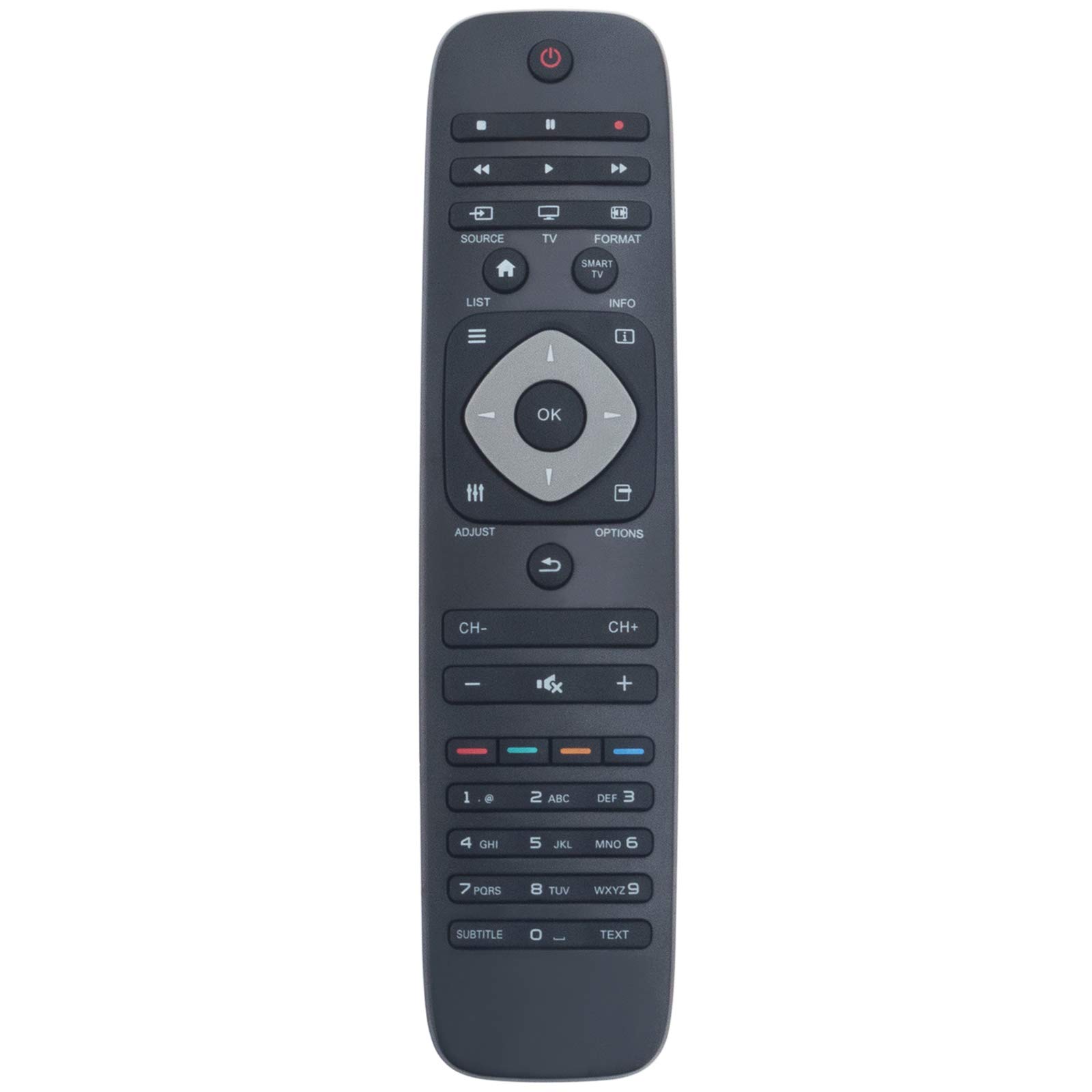 VINABTY 242254990467 YKF309-001 Replacement Universal Remote Control Fit for Philips TV 19PFL3507H/12 22PFL3507H/12 24pfl3507H/12 32pfl3007H/12 32PFL3007K/02 32pfl3017H/08 32pfl3017H/12