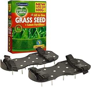 Eden Zapatos con pinchos para airear el césped – Bundle incluye