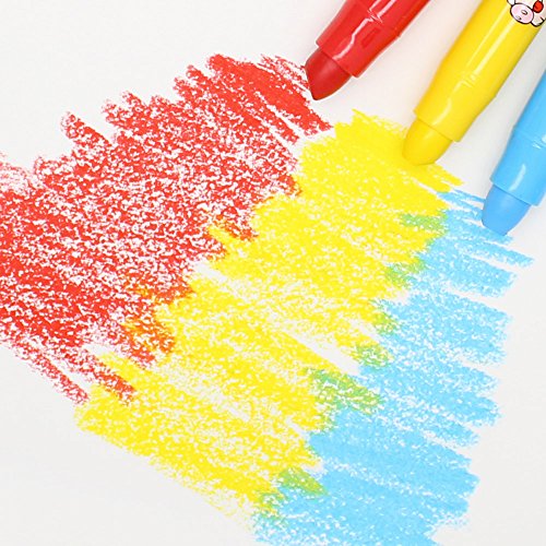 Toddler Crayons, 6 Colors Non Toxic Silky Washable Crayons, Easy to