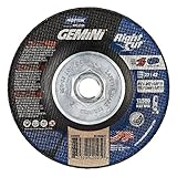 Norton Gemini Right Cut Right Angle Grinder Reinforced Abrasive Flat Cut-off Wheel, Type 27, Aluminum Oxide, 5/8
