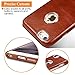 icarercase Leather Case Compatible for iPhone Brown