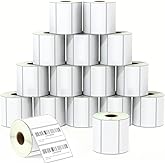 BETCKEY - 3" x 1.5" (76 mm x 38 mm) Barcode Shipping & Address Labels Compatible with Zebra & Rollo Label Printer,Premium Adhesive & Perforated [16 Rolls, 15200 Labels]