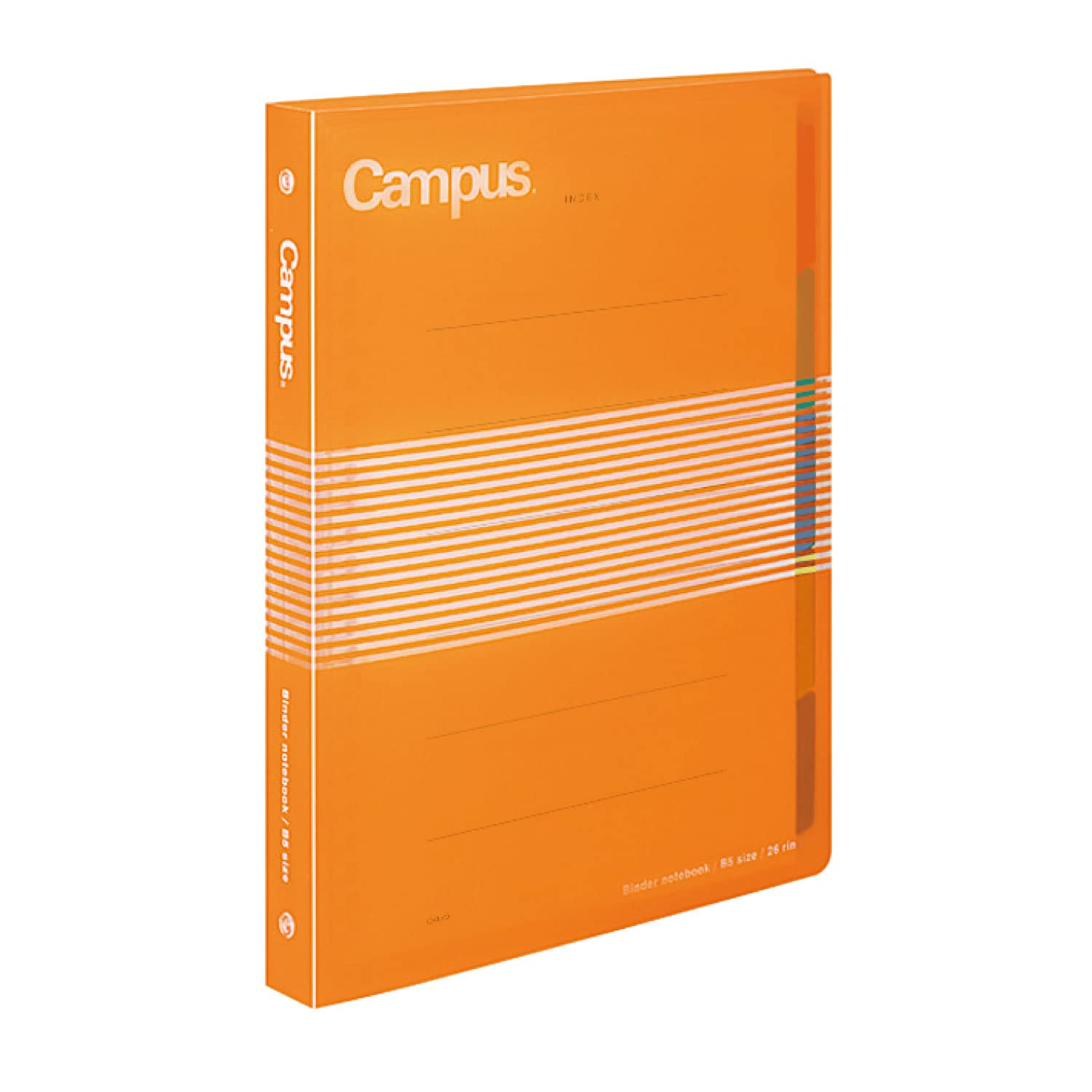 thumbnail image 2 of Kokuyo Campus Slide Binder - Slim A5 Binder With 5 Tab Dividers, Holds 65 Sheets, 20 Holes, Blue - Japan Import (RU-P133NB) 2 of 14