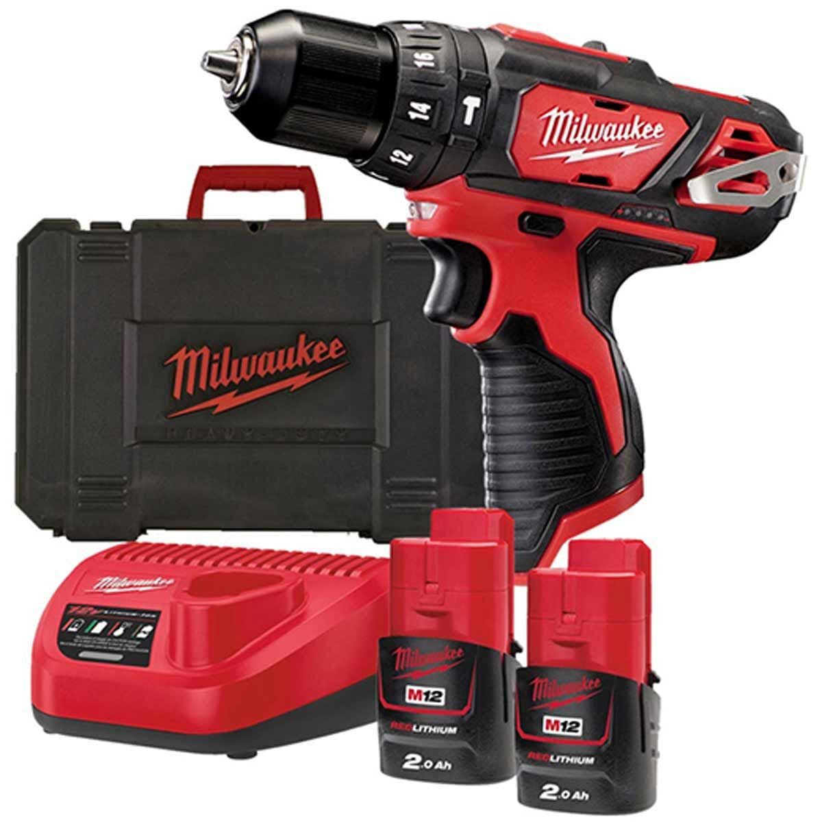 Milwaukee M12BPD-202C Sub Compact Percussion Drill