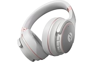 Raycon Everyday Wireless Bluetooth Over Ear Headphones, with Active Noise Cancelling, Awareness Mode and Built in Microphone, IPX 4 Water Resistance, 38 Hours of Battery Life (Rose Gold)