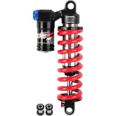 JFOYH Adjustable Spring Rear Shock Suspension, Shock Absorbers For Downhill MTB Bike/E-bike, 190mm/200mm/210mm/220mm/240mm X 550lbs