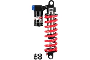 JFOYH Adjustable Oil+Coil Spring Rear Shock Suspension, Shock Absorbers For Downhill MTB Bike/E-bike, 190mm/200mm/210mm/220mm/240mm X 550lbs