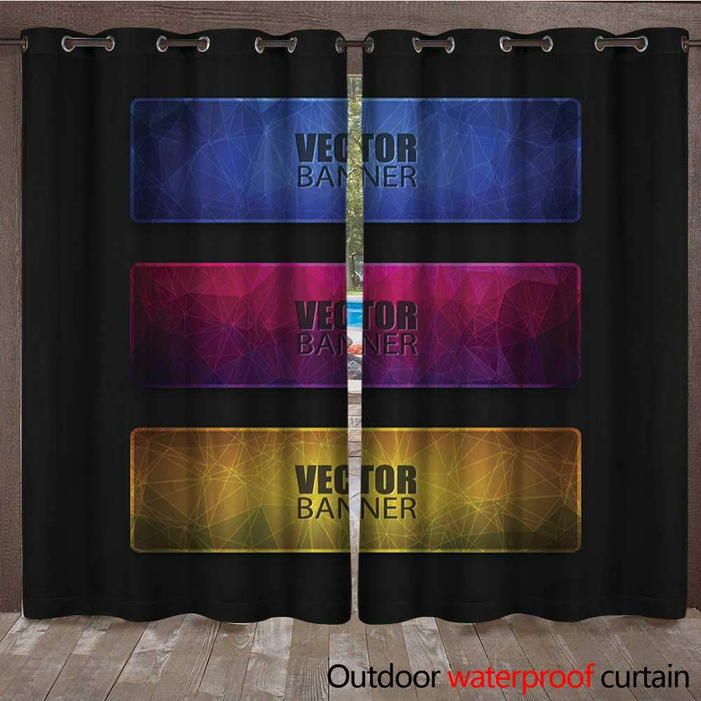 Amazon Com Blountdecor Outdoor Door Curtain Abstract Banner With